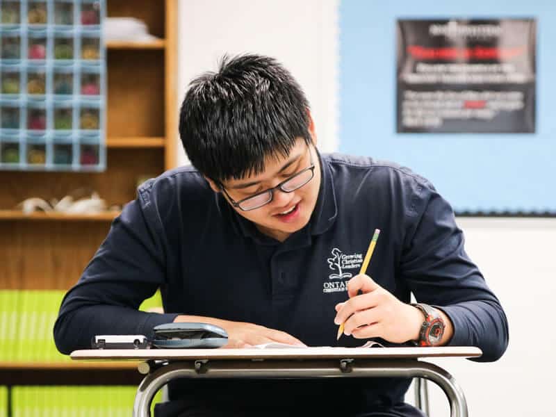 We're committed to academic excellence and college preparation at Ontario Christian High School.