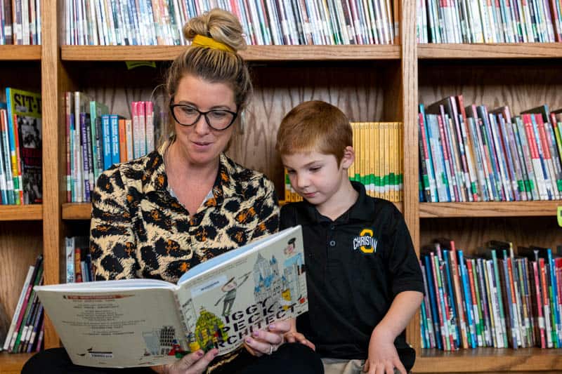 Ontario Christian elementary students enjoy access to our school library