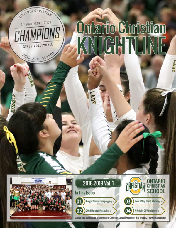 Knightline Magazine 2018-2019 Volume 1 cover