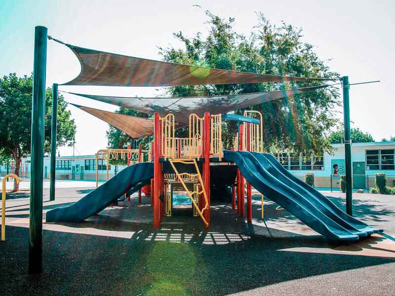 Ontario Christian Elementary's spacious playground