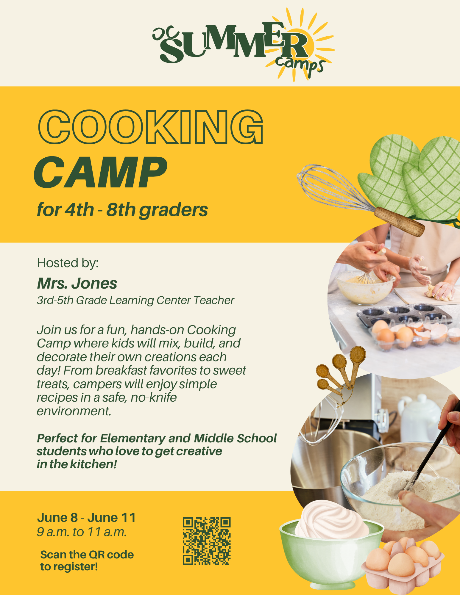 football summer camp flyer.