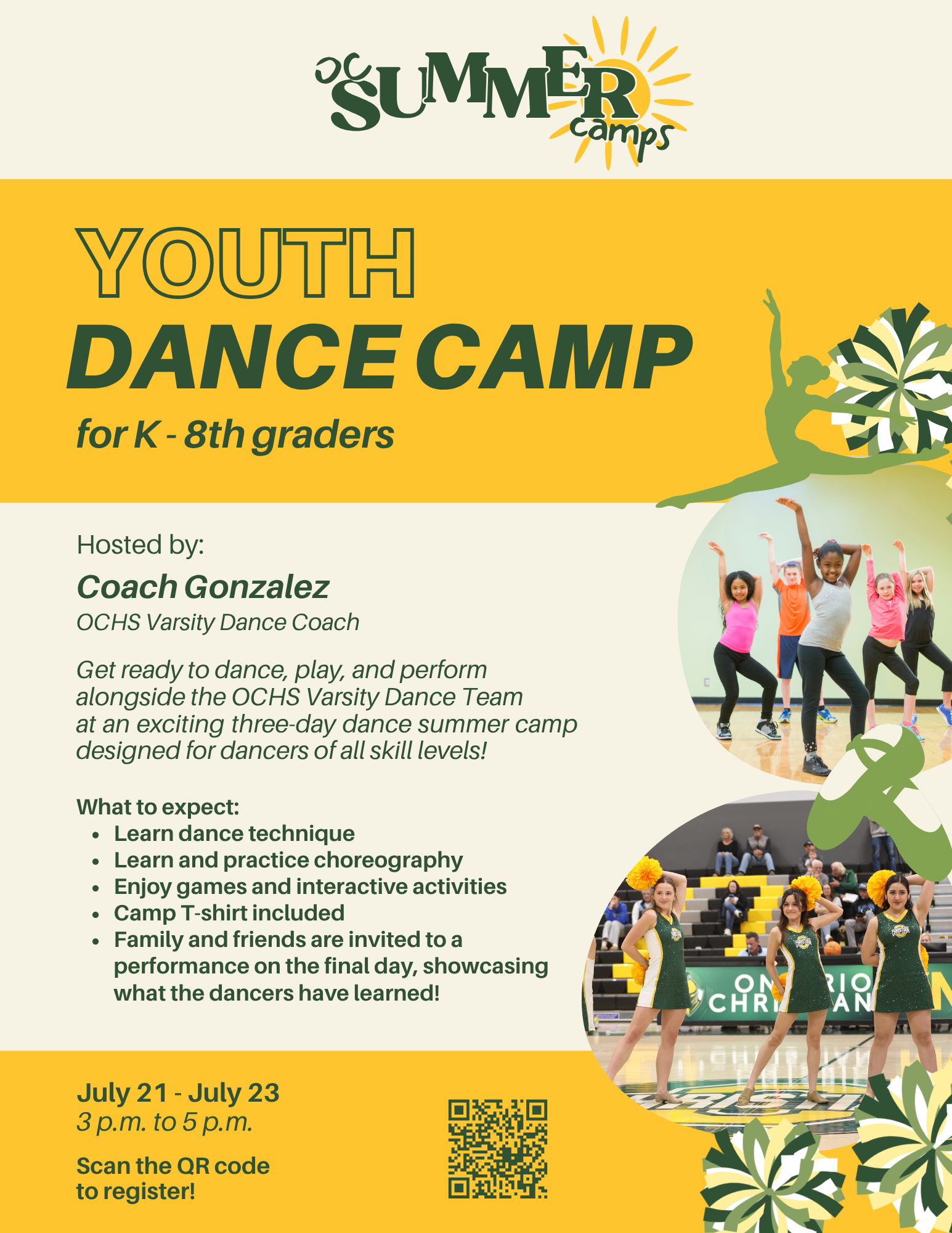 baseball summer camp flyer